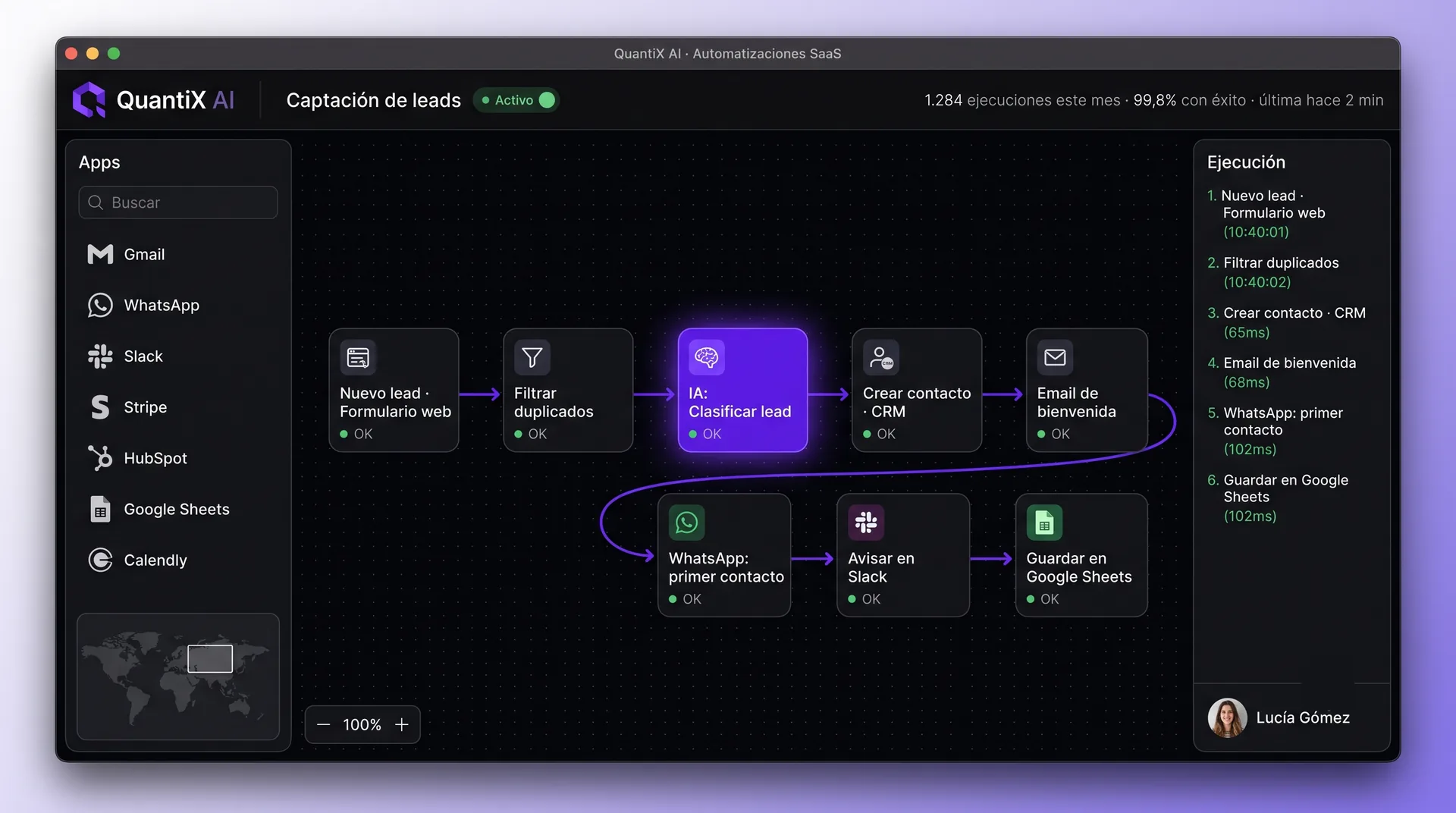 Integraciones a medida — QuantiX AI