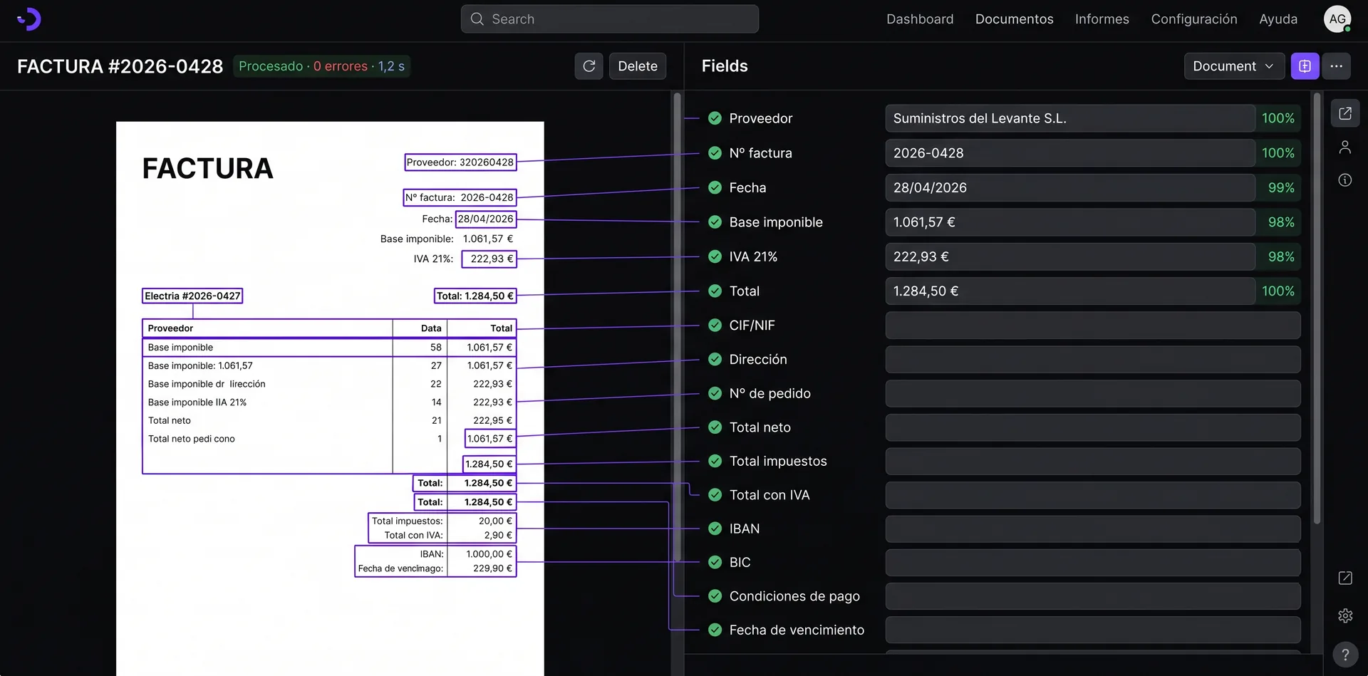 Procesamiento de documentos — QuantiX AI